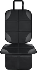 Musclez Car Seat Protectors, Car Seat Covers Waterproof 600D Fabric, Non-Slip Backing & 2 Mesh Pockets Carseat Protector for Child Safety Seats, Pets, Automotive Interior Protection (Black-1pcs)