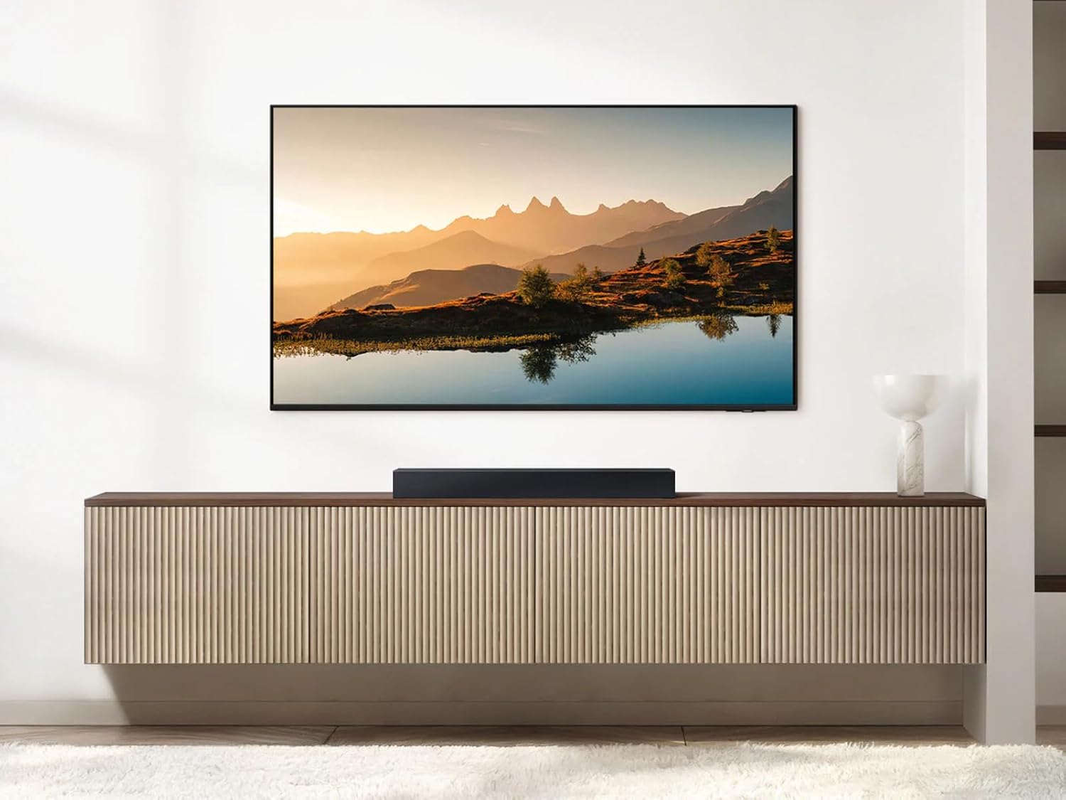 Samsung HW-B400F B-Series 2.1ch Soundbar with Wireless Subwoofer - Deep Bass, Smart Sound & Game Mode - Bluetooth Wireless TV Connection for Home Theater and Gaming
