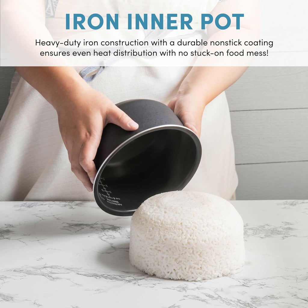 AROMA® Professional 6-Cups (UnCooked) / 3Qt. 360° Induction Rice Cooker & Multicooker (ARC-7606GR)