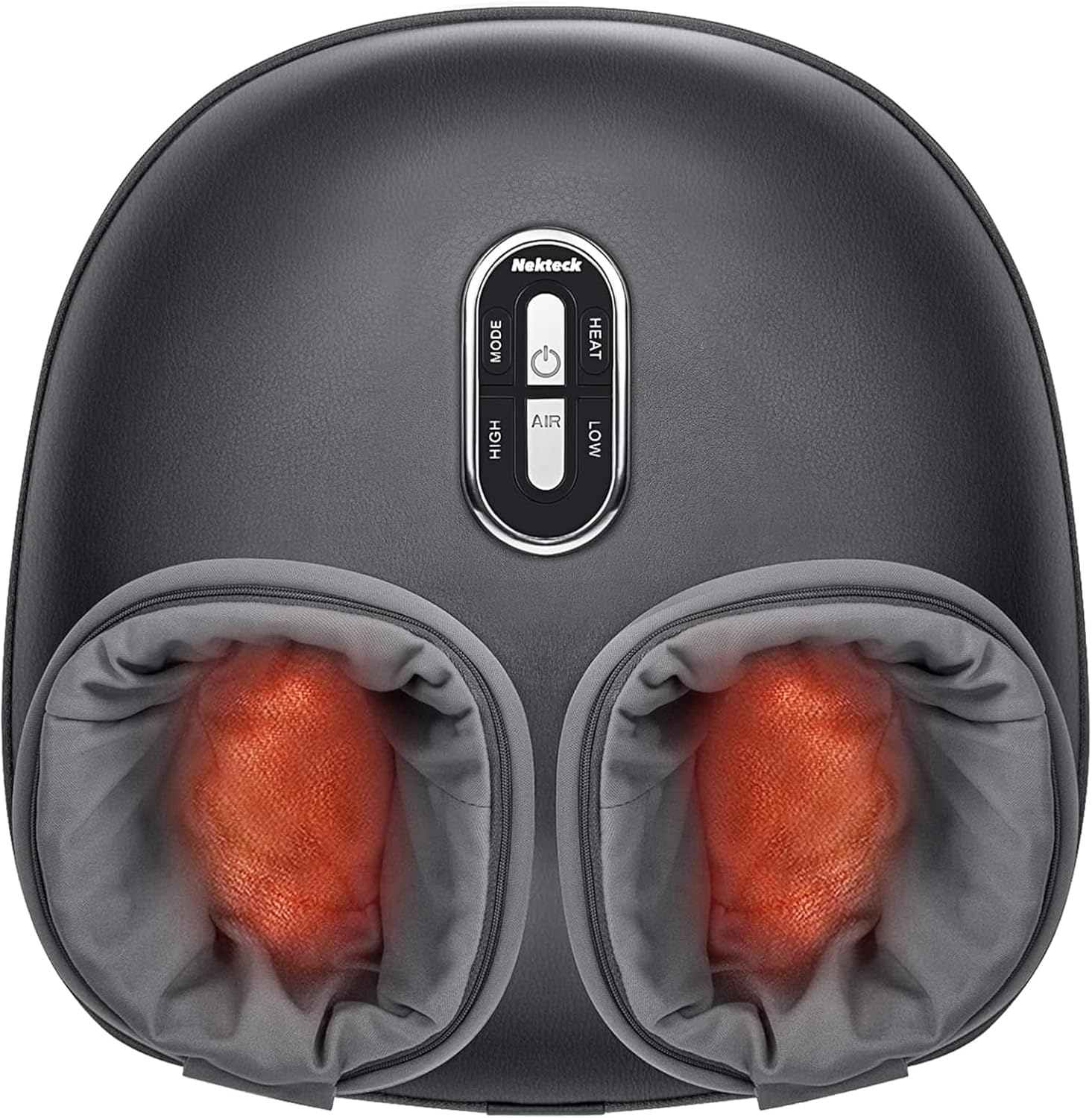 Nekteck Shiatsu Foot Massager with Heat 2026 Upgraded, 3 Modes Deep Kneading Therapy Air Compression, Feet Massage Tool for Plantar Fasciitis, Relaxation Gifts for Men Women, Fits Size to US 13