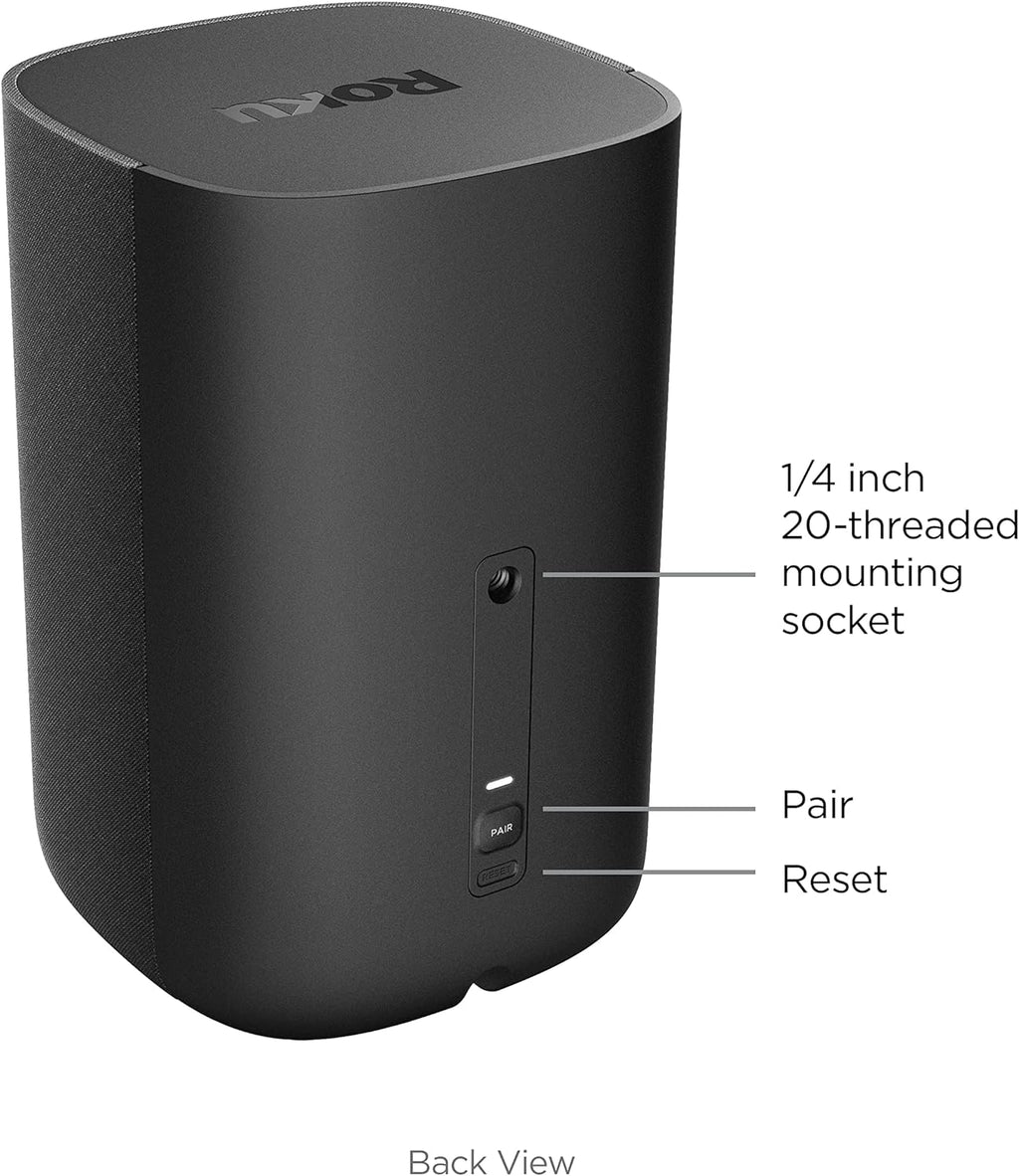Roku Wireless Speakers - Set of 2 (Pack of 1) - Compatible with Roku TV, Streambar, and Streambar Pro (SE is not compatible)
