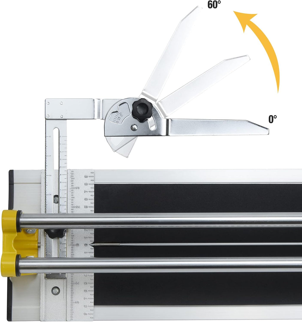 QEP 10630 24-Inch Manual Tile Cutter with Tungsten Carbide Scoring Wheel for Porcelain and Ceramic Tiles