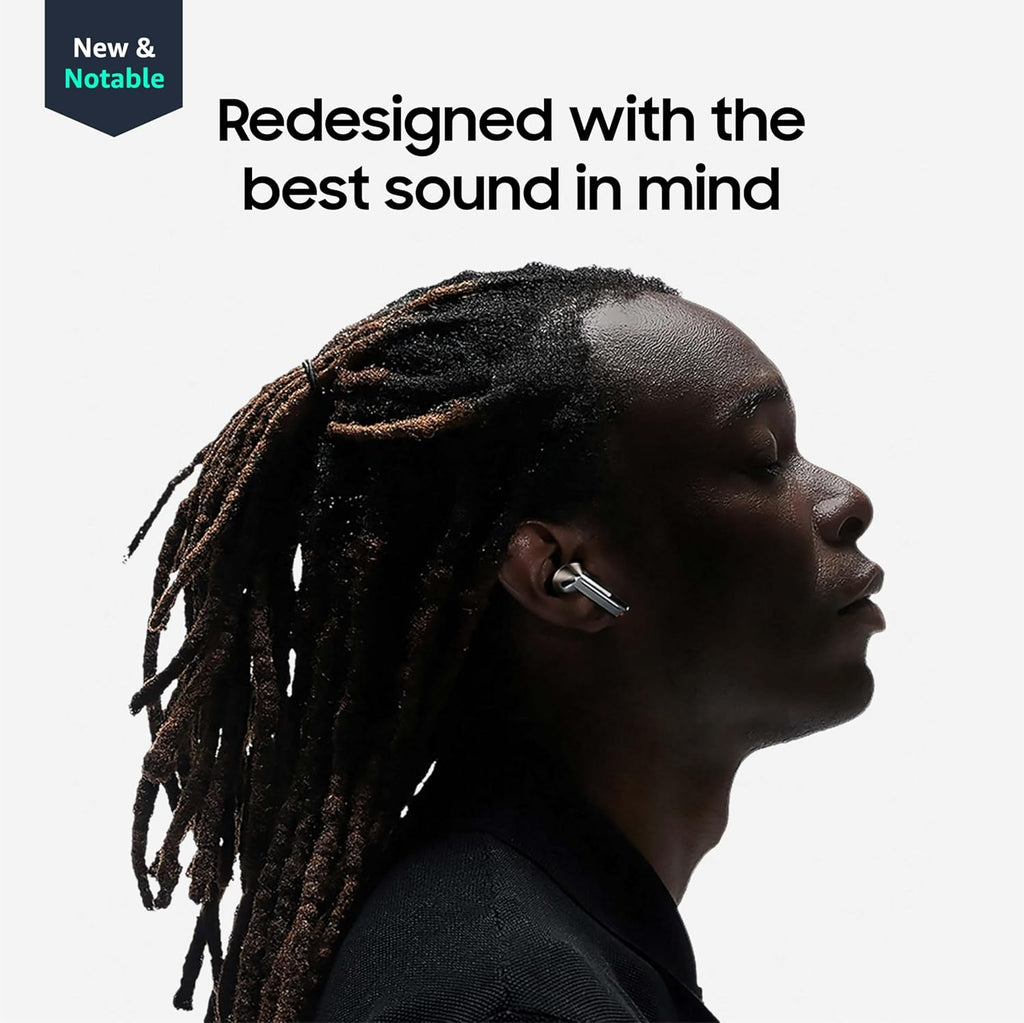 Samsung Galaxy Buds 3 Pro AI True Wireless Bluetooth Earbuds, Noise Cancelling, Sound Optimization, Redesigned Comfort Fit, White US Version, Amazon Exclusive, 2Yr Warranty