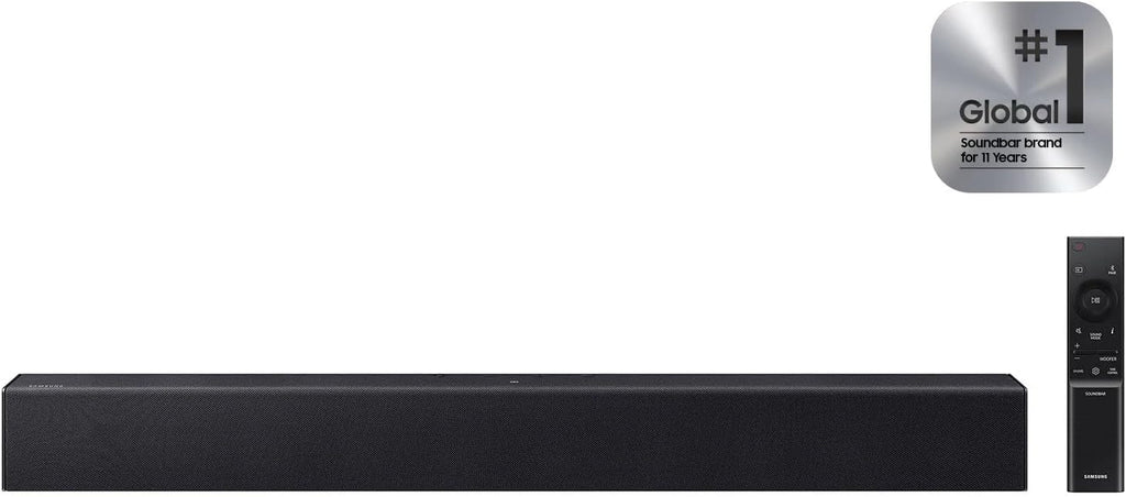 Samsung HW-B400F B-Series 2.1ch Soundbar with Wireless Subwoofer - Deep Bass, Smart Sound & Game Mode - Bluetooth Wireless TV Connection for Home Theater and Gaming