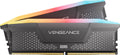 CORSAIR Vengeance RGB RS DDR5 RAM 32GB (2x16GB) Up to 6000MHz CL36-44-44-96 1.35V AMD Expo Intel XMP Computer Desktop Memory – Gray (CMG32GX5M2E6000Z36)