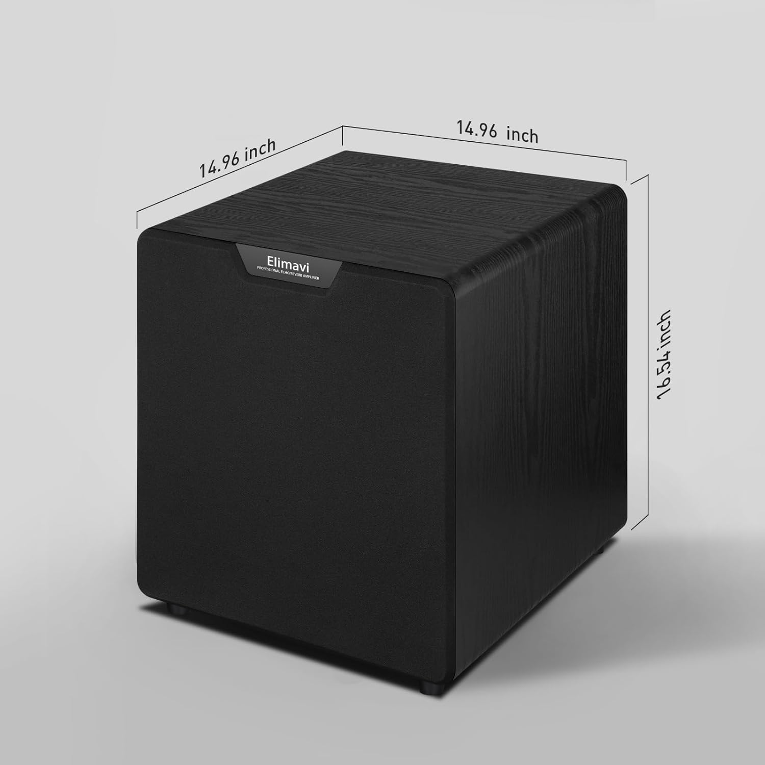 Elimavi 12" Powered Subwoofer Home Audio - 400W Deep Bass for Home Theater - Copper Driver, MDF Enclosure w/Aluminum Radiator - Ideal for Home Surround Sound Systems