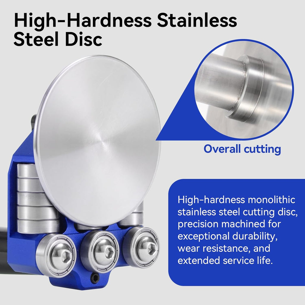 Sheet Metal Bender One Station Disc,90°-180° Bending Angle Sheet Metal Roller,Bending Capacity:Makes 0.59" - 1.18" Curved,Configure Rotary Ergonomic Handle