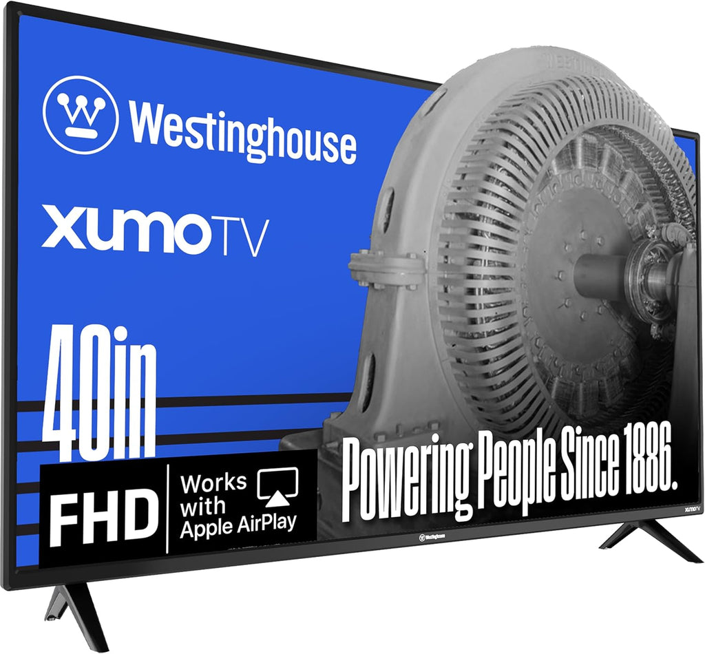 Westinghouse 40-inch Smart TV, FHD 1080P Xumo TV w/Voice Remote, Flat Screen Television w/Dolby Atmos, Bluetooth, Apple AirPlay, Wi-Fi & Mobile Connectivity