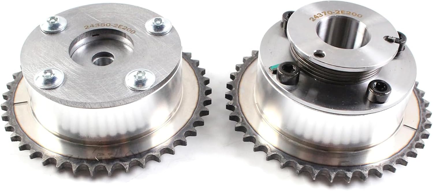 AUCERAMIC Timing Chain Kit With Intake & Exhaust CVVT Gear Sprocket Fit for Hyundai Elantra 2014-2016,Kia Soul 2014-2019, 2.0L G4NA G4NC, Replace# 24321-2E200 24350-2E201