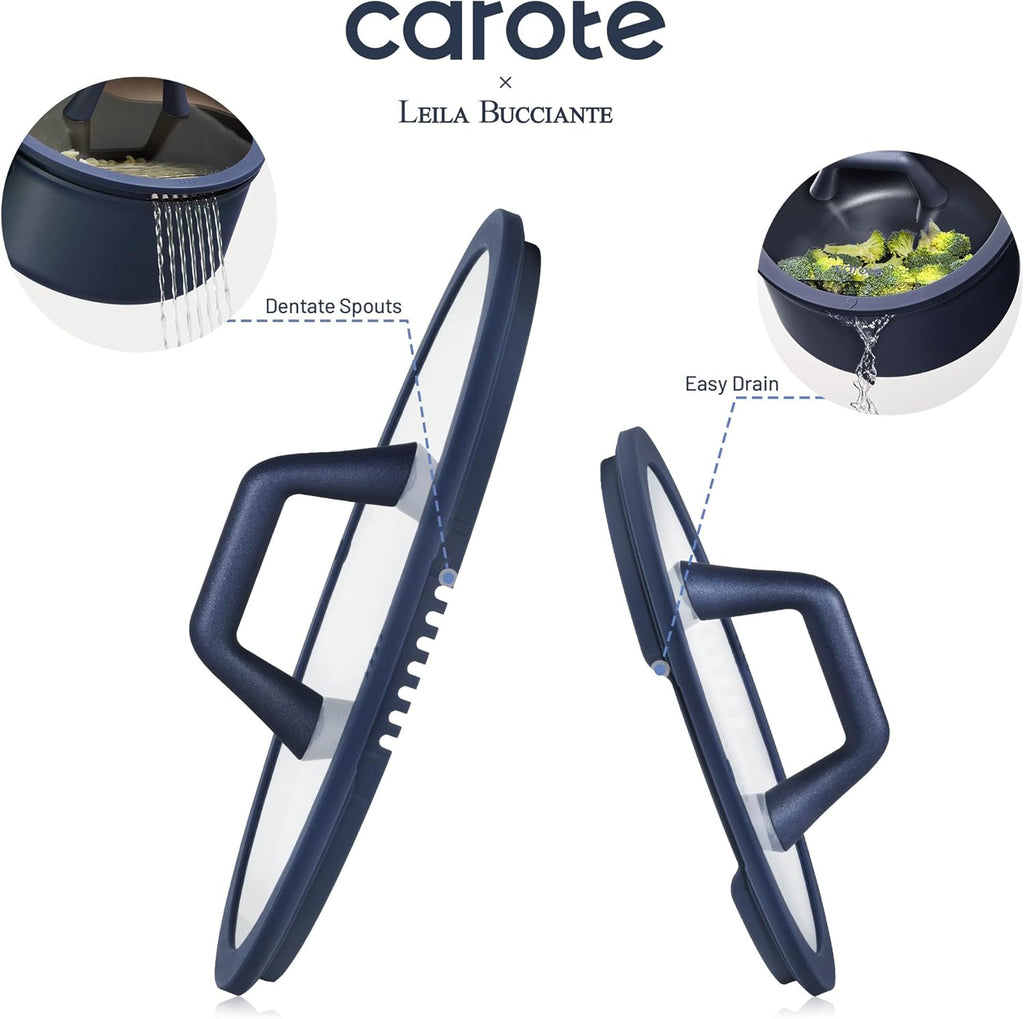 CAROTE 31PCS Pots and Pans Set, Nonstick Cookware Set Kitchen Non Stick Induction Titanium Cookware Non-toxic Granite Cooking set, PFOA Free