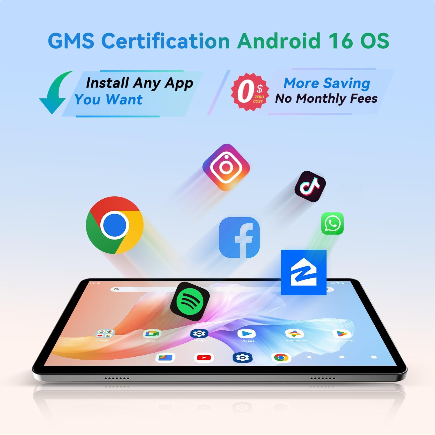 SVITOO 10 Inch Tablet, Android 16 Tablet for Kids Adults, Octa-Core, 20GB RAM 128GB Storage 1TB Expandable, Dual Cameras 8MP 2MP, Split Screen, 6600mAh GPS Dual Speakers Face Unlock WiFi- Gray