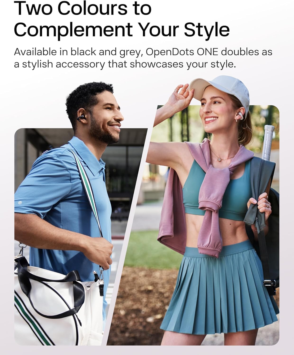 SHOKZ OpenDots ONE-Open-Ear Headphones, Clip-On Earbuds-Wireless Bluetooth Earbuds with Microphone-Secure, Lightweight, Comfort-Premium Dolby Audio-Water Resistant-Fast Charging-Up to 40 hrs Playtime
