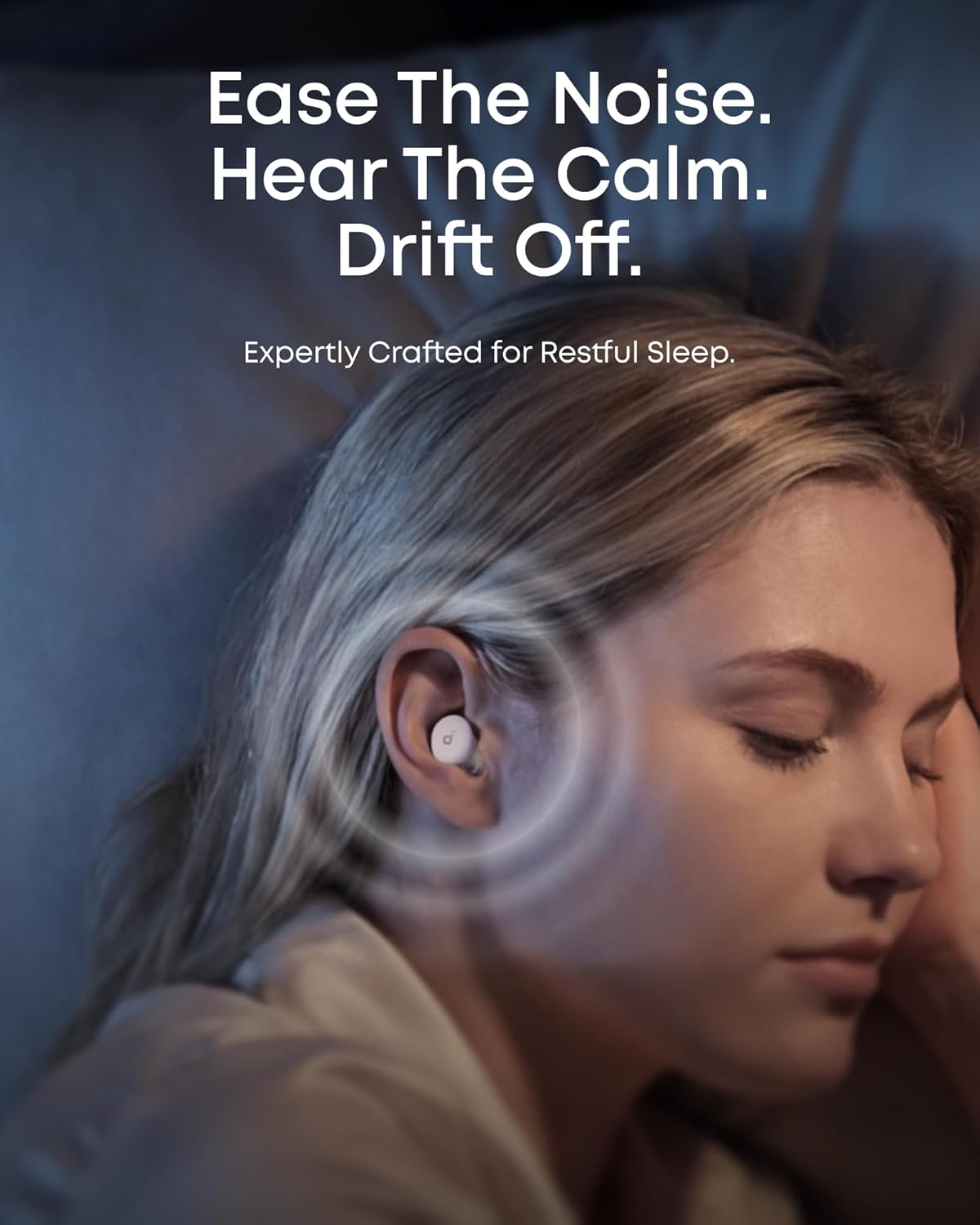soundcore Sleep A30 by Anker Sleep Earbuds, Smart Active Noise Cancelling Sleep Headphones, Adaptive Snore-Masking System, Ultra-Comfort for Side Sleepers, 45H Playtime