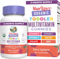MaryRuth's Toddler Multivitamin Gummies | USDA Organic | 2 Month Supply | Kid & Toddlers Age 2+ Daily Multivitamin: Vitamin C, D3, Zinc | Kids Vitamins | Only 1 Gummy Per Day | 60 Ct (60 Day Supply)