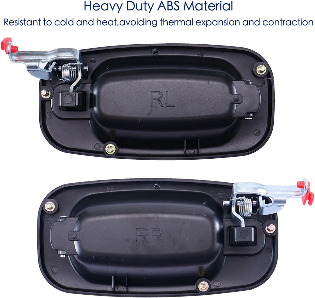 Rear Left Drive & Right Passenger Side Door Handles for 1999-2007 Chevy Silverado Suburban Tahoe Avalanche GMC Sierra Yukon Cadillac Escalade,Replaces 15721572, 15721571 Outside Handle