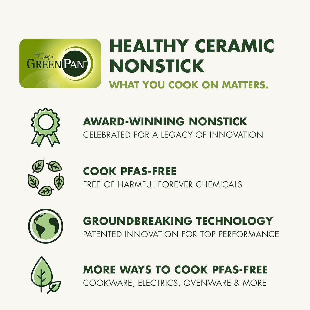 GreenPan Valencia Pro Ceramic Nonstick 22 Piece Cookware Set, Hard Anodized PFAS-Free Pots & Pans, Induction Ready, Compatible on All Cooktops, Dishwasher Safe, Oven Safe to 600F, Gray