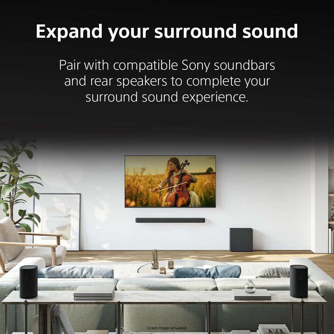 Sony BRAVIA Theater Sub 7 SA-SW7 Slim Wireless Subwoofer for Soundbar/Home Theater Sound System, Compatible with BRAVIA Theater (Quad, Bar 9/8/7), HT-A7000/HT-A5000/HT-A3000, STR-AN1000, 2026 Model