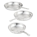 Hestan ProBond Luxe 3-Piece Skillet Set (8.5, 11 & 12.5 Inch) Professional Clad Stainless Steel, ProCore Tri-Ply Clad Construction, Polished Exterior, Induction & Oven Safe