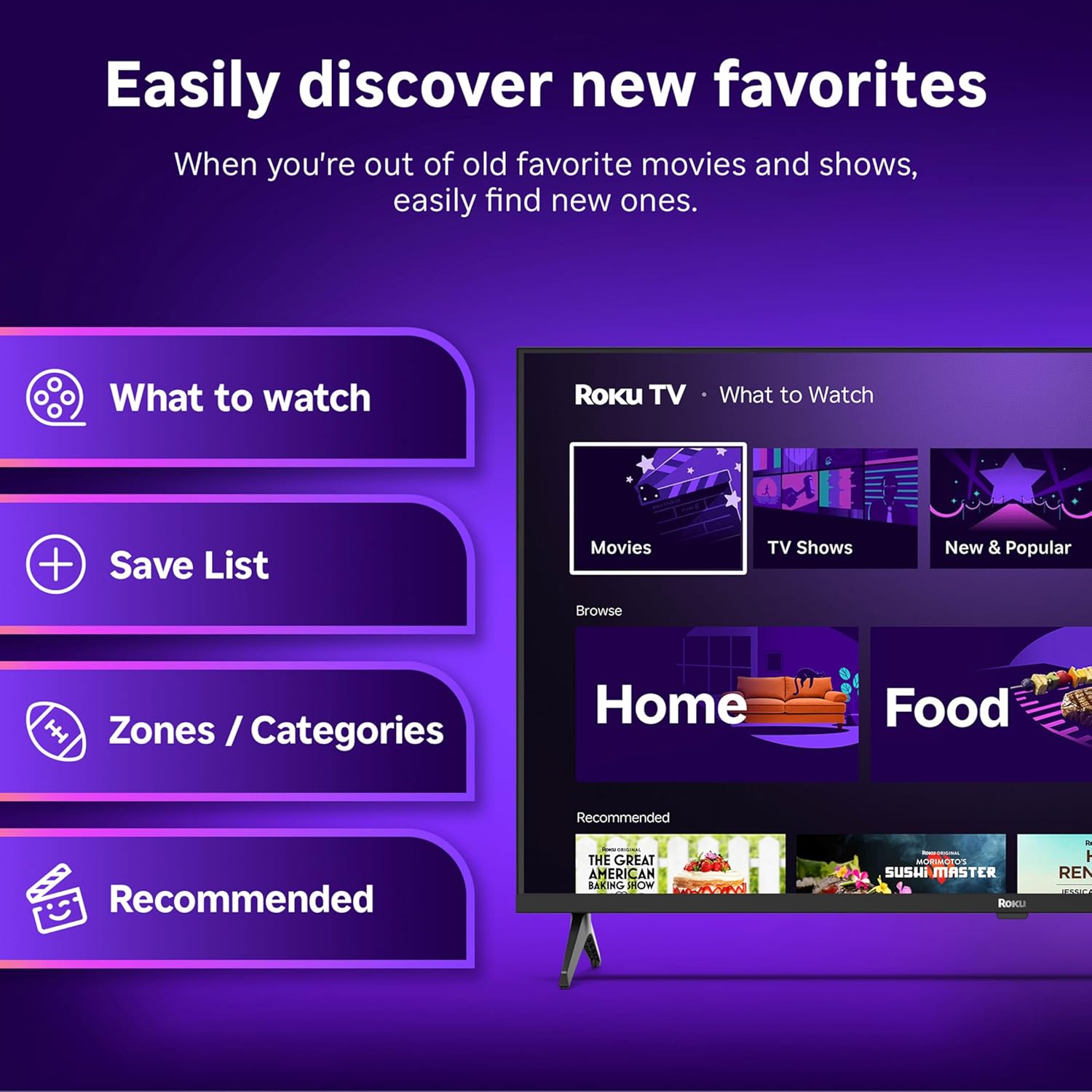 Roku Smart TV – 40-Inch Select Series, 1080p Full HD TV – Roku TV with Voice Remote – Flat Screen LED Television with Wi-Fi for Streaming Live Local News, Sports, Family Entertainment