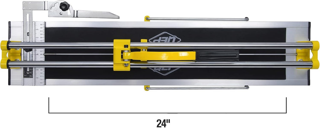 QEP 10630 24-Inch Manual Tile Cutter with Tungsten Carbide Scoring Wheel for Porcelain and Ceramic Tiles