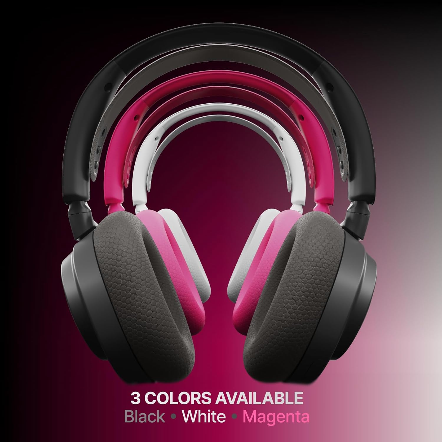 SteelSeries Arctis Nova 7 Wireless Gen 2 Gaming Headset - Real-Time App Control, 50+ HR Play, Neodymium Drivers, Mix 2.4GHz/Bluetooth, PC, PS5, PS4, Switch 1/2, Mobile - White