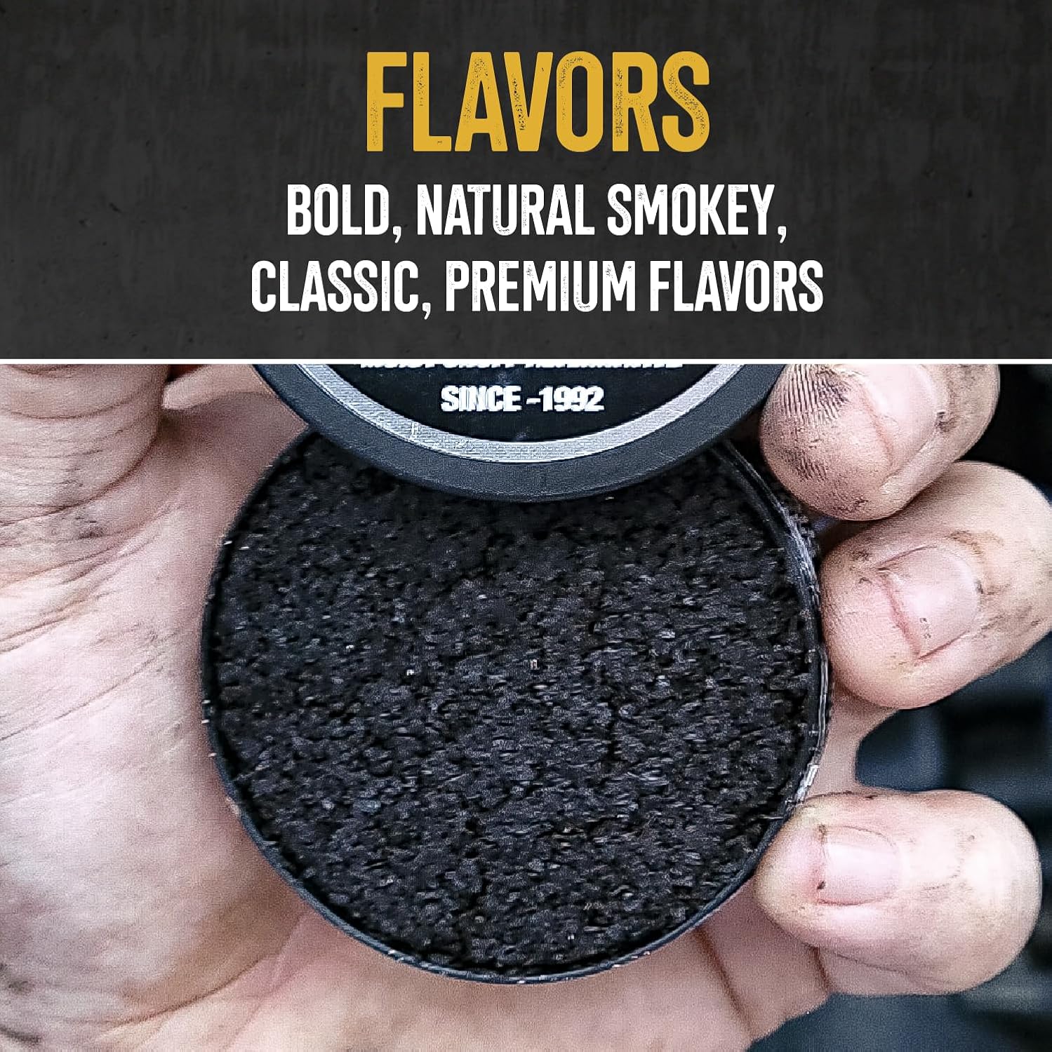 10 Cans, BaccOff Original Fine Cut, Black Tea Base with Bold, Smoky Flavors
