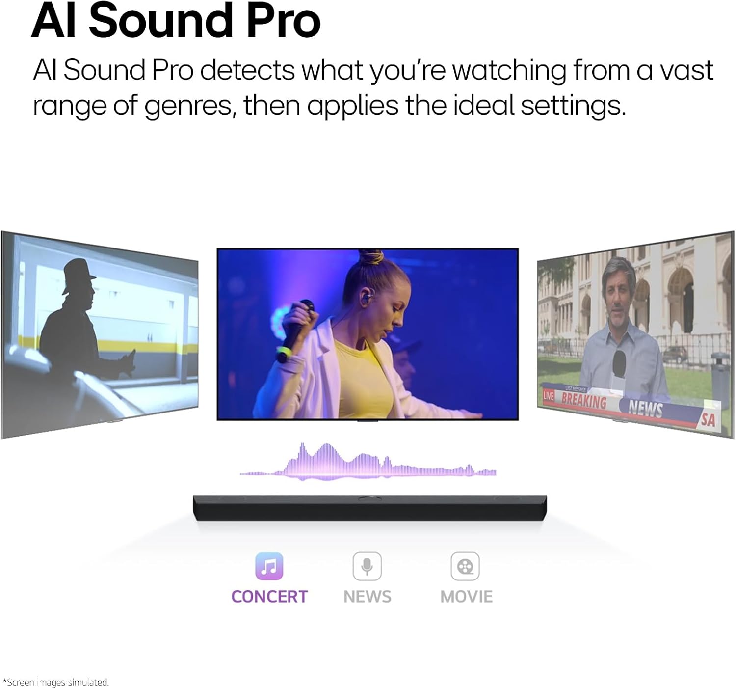 LG SC9S 3.1.3-Channel Perfect Matching Soundbar to the OLED evo C Series TV, Dolby Atmos, Wow Orchestra, WOWCAST Built-in with Wireless Dolby Atmos, Rear Speaker Ready, Wireless Subwoofer