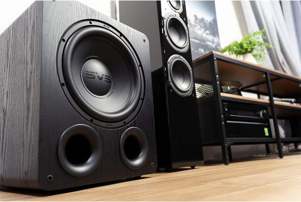 SVS PB-1000 Pro Subwoofer (Black Ash) | 12-in Driver, 325 Watt RMS, Ported Cabinet