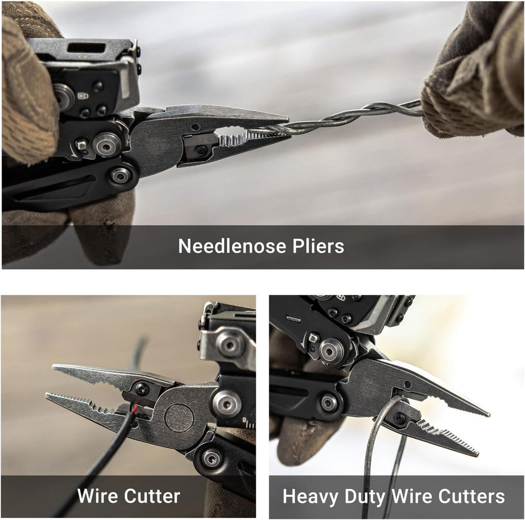NEXTORCH PIONEER 14-IN-1 Multi-tools Full-Size,Versatile Multi-tool Set with Scissors Needle Nose Pliers Pocket Clip Multi-tool