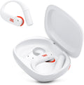 JBL Endurance Peak 4 - True Wireless Noise Cancelling Sport Earbuds, Up to 48Hrs total playback, water & dust proof (IP68), Secure fit with TwistLock™ design, & 6 mics for perfect calls (White/Orange)