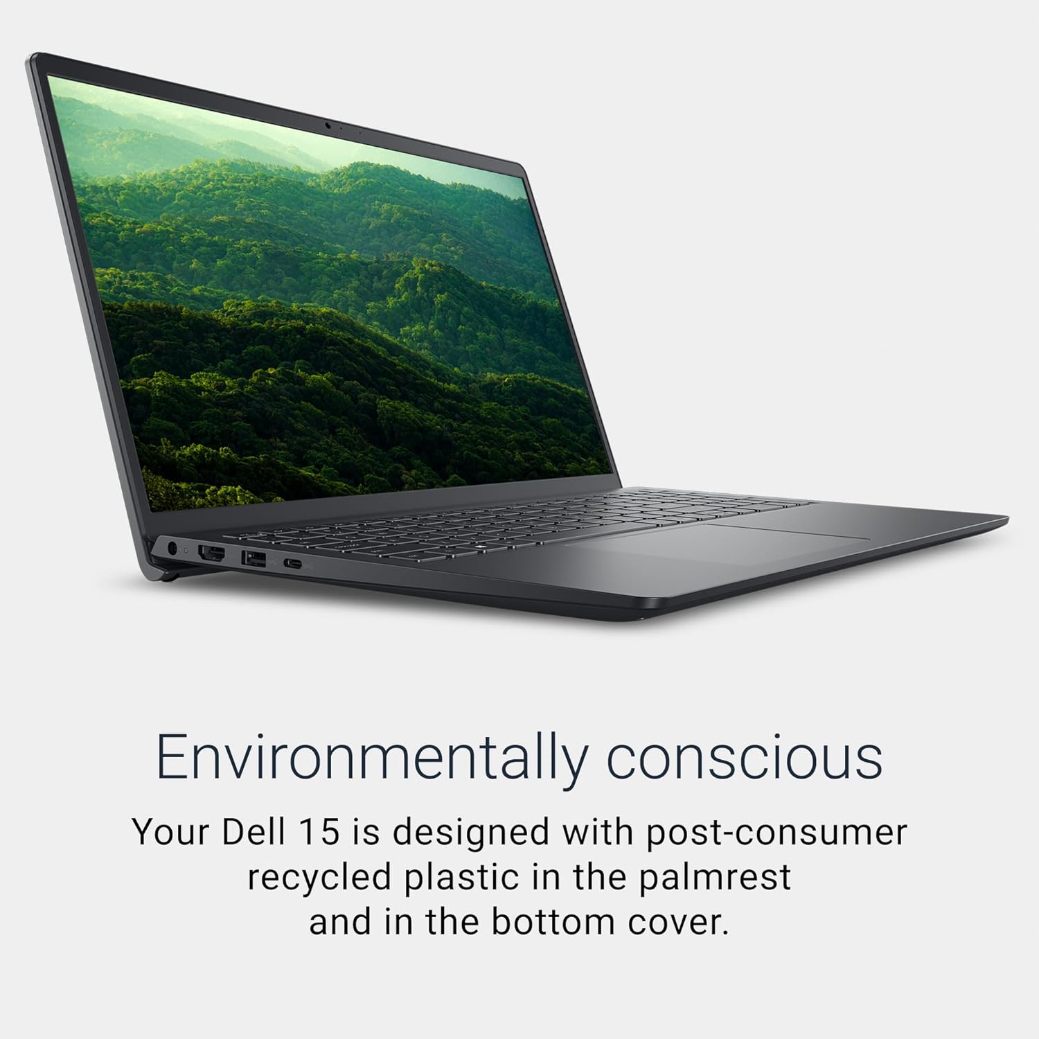 Dell 15 Laptop DC15250-15.6-inch FHD 120Hz Display, Intel Core 3 Processor 100U, 8GB DDR4 RAM, 512GB SSD, Intel UHD Graphics, Windows 11 Home, Onsite Service - Carbon Black