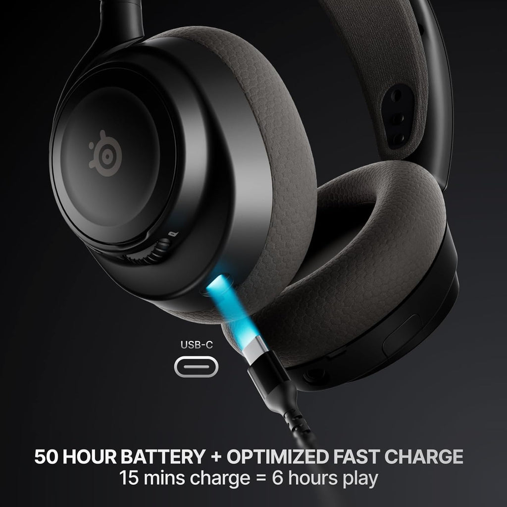 SteelSeries Arctis Nova 7 Wireless Gen 2 Gaming Headset - Real-Time App Control, 50+ HR Play, Neodymium Drivers, Mix 2.4GHz/Bluetooth, PC, PS5, PS4, Switch 1/2, Mobile - Black