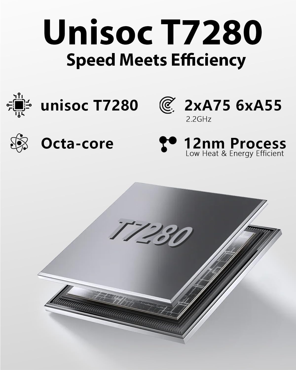 HUIHUANG 11-inch Android 16 Tablet, 32GB RAM + 128GB ROM (1TB Expand), T7280 Octa-Core 2.2GHz Processor, 90Hz FHD+ IPS Display, 8000mAh Battery, Gemini AI, Face ID, Dual Speakers, Fast Charging