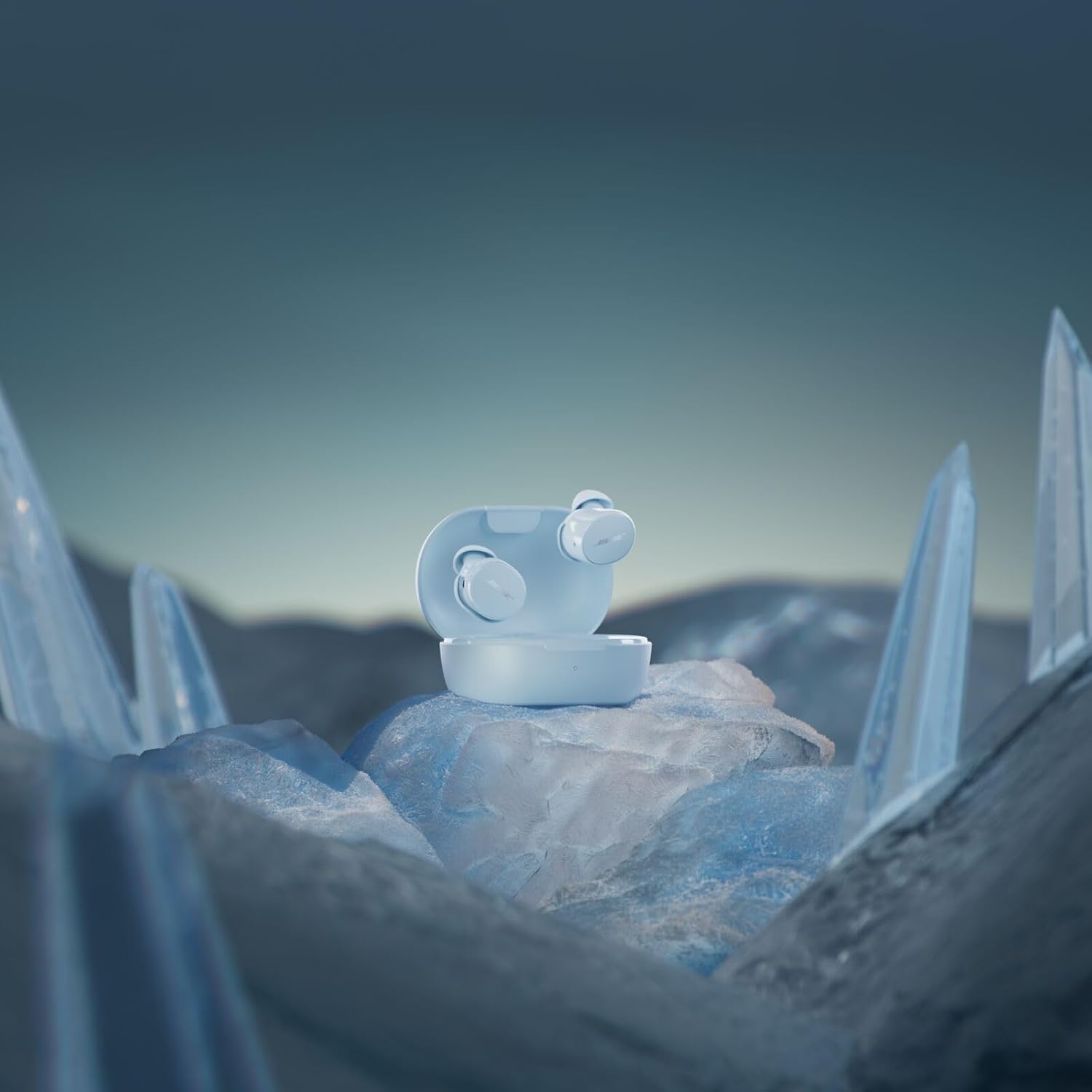 Bose QuietComfort Earbuds - True Wireless Bluetooth Earbuds with Active Noise Cancellation and Mic, USB-C Charging, IPX4 Rating, Up to 8.5 Hours of Playtime, Ice Blue - Limited Edition Color